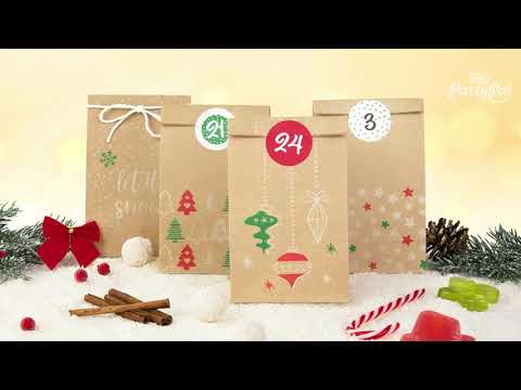 Kalendarz adwentowy Torebki Papierowe DIY 24szt.