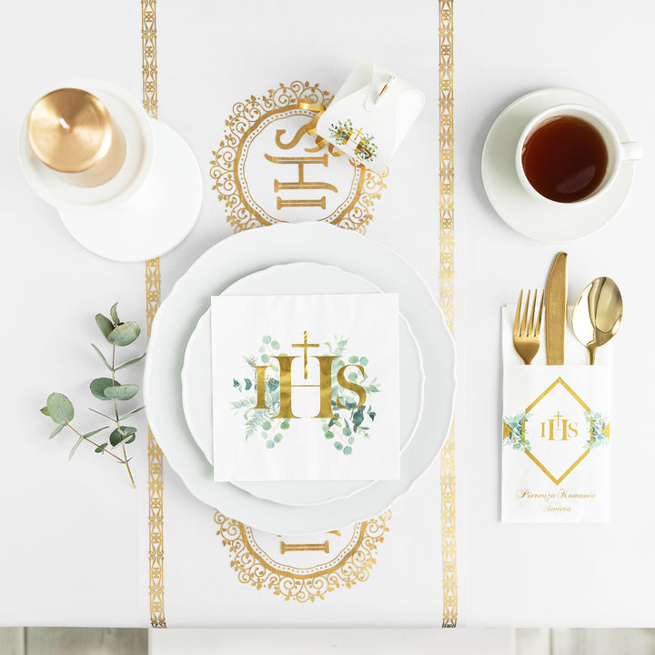 Kieszonki na sztućce IHS Eukaliptus 16szt.