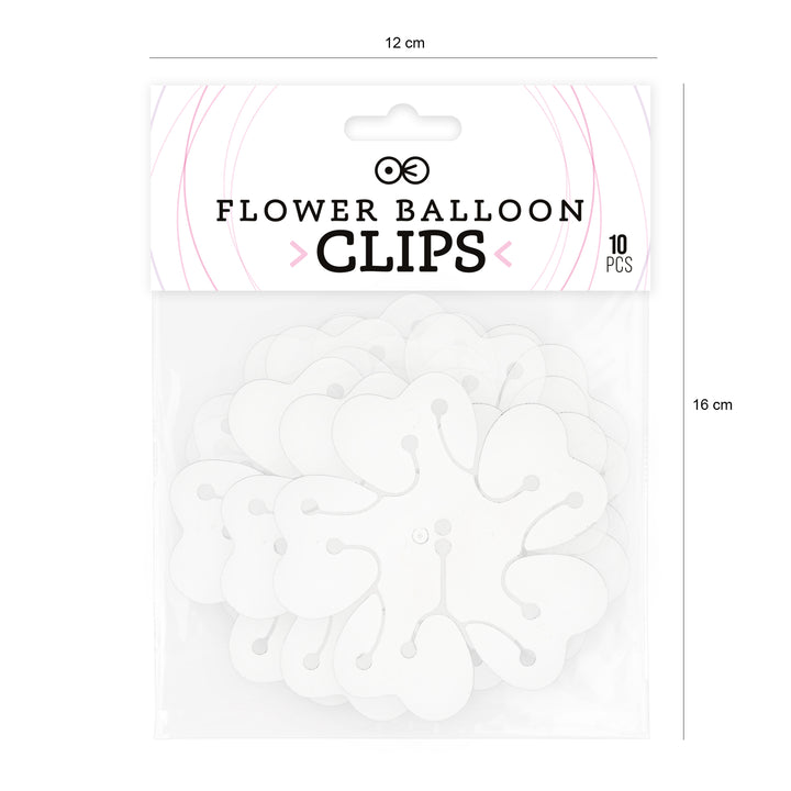 Klips do balonów Kwiatek łącznik 10 szt