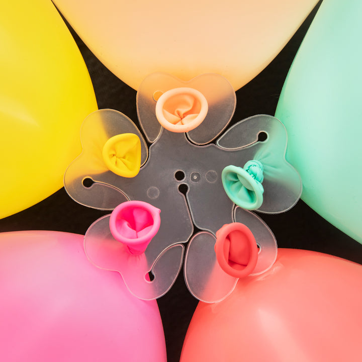 Klips do balonów Kwiatek łącznik 100 szt