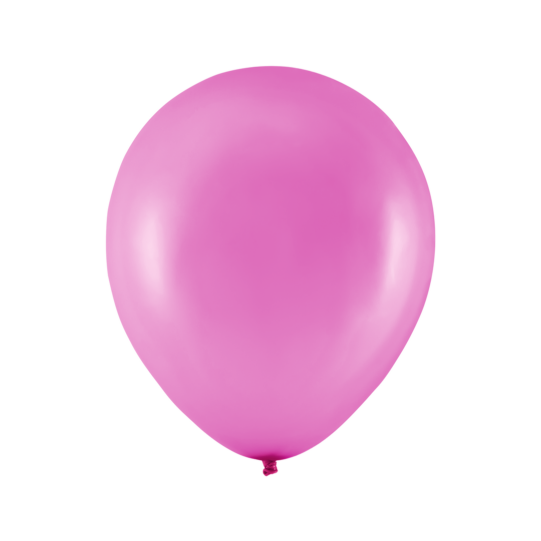Balony metaliczne fuksja 10 cali 10 szt.