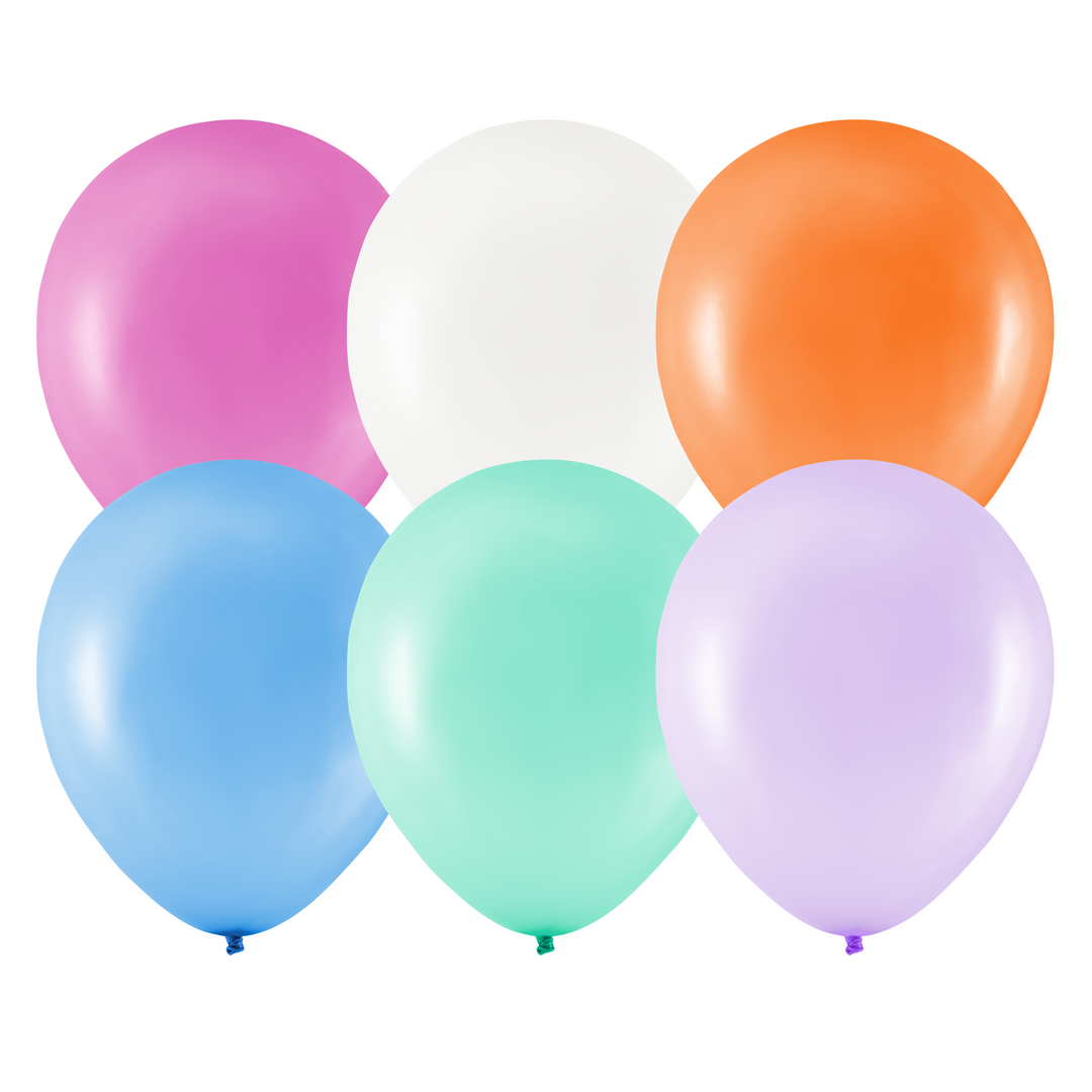Balony metaliczne 10cali 10szt. mix