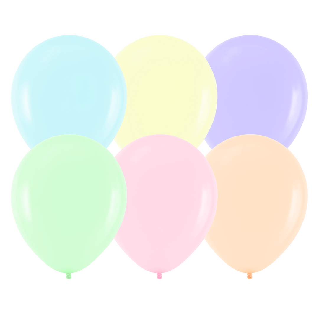 Balony pastelowe 10cali 50szt. mix