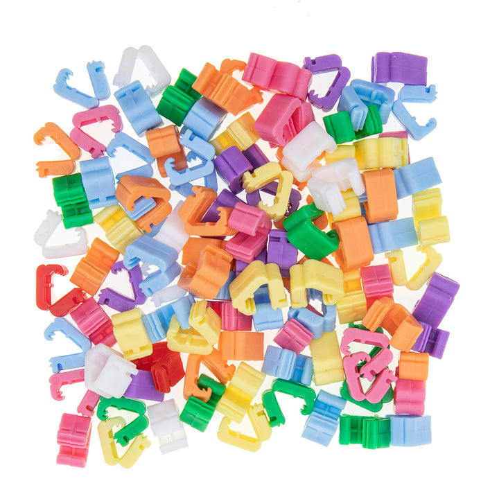 Klips do balonów kolorowy mix zamknięcie 100 szt