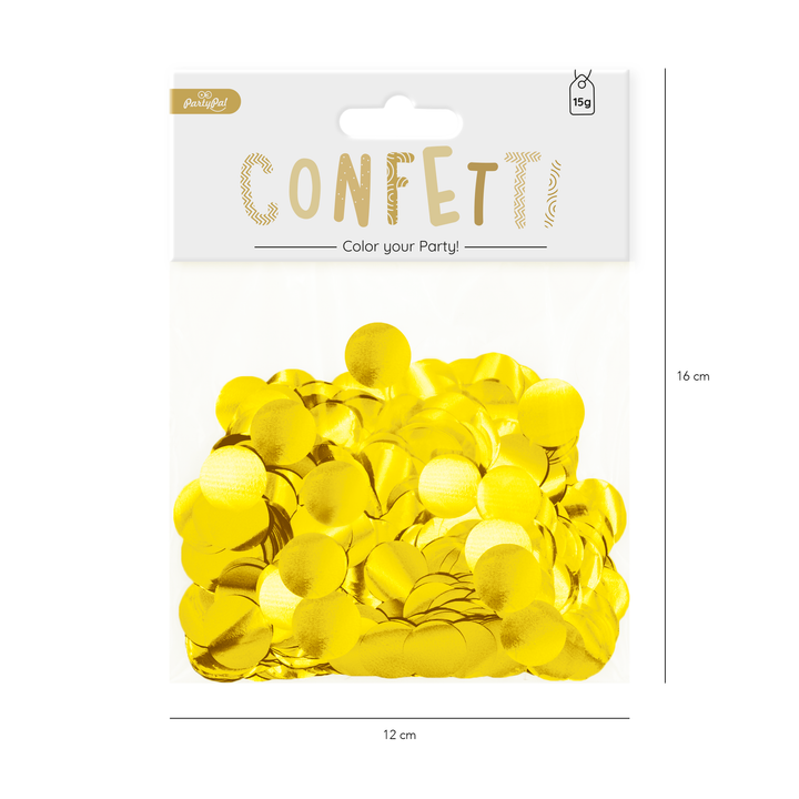 Konfetti 15 g - złote