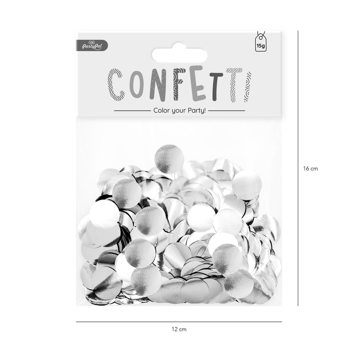 Konfetti 15 g - srebrne