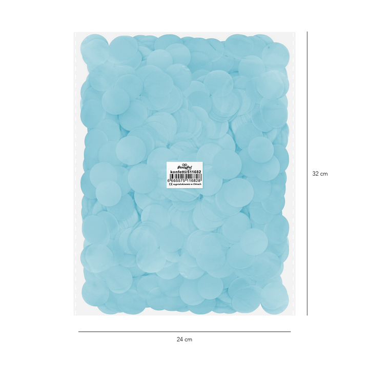 Konfetti papierowe 500 g - niebieskie