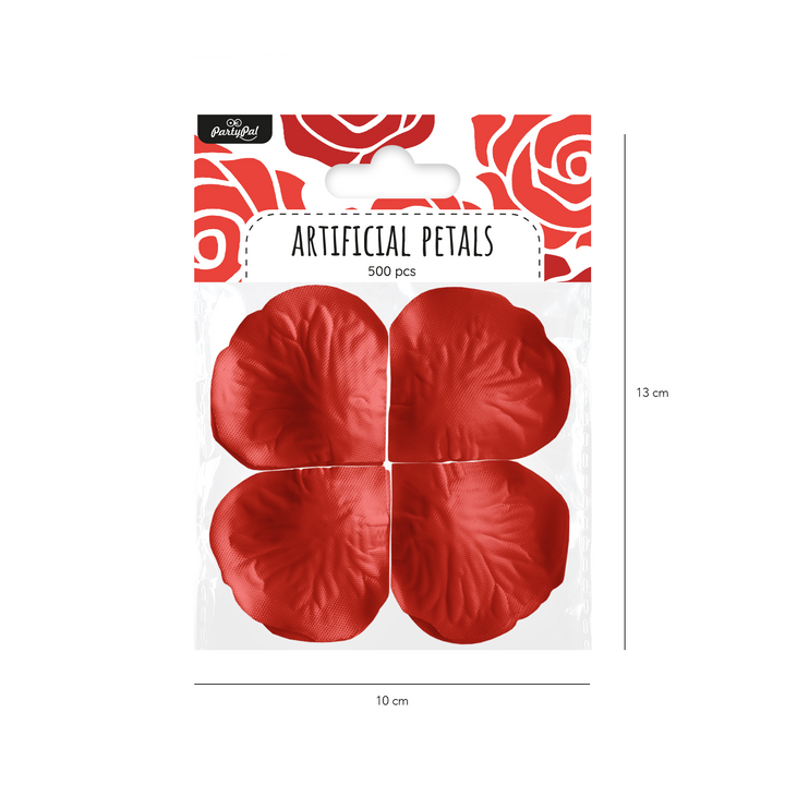 Konfetti płatki róż 500 szt. - czerwone