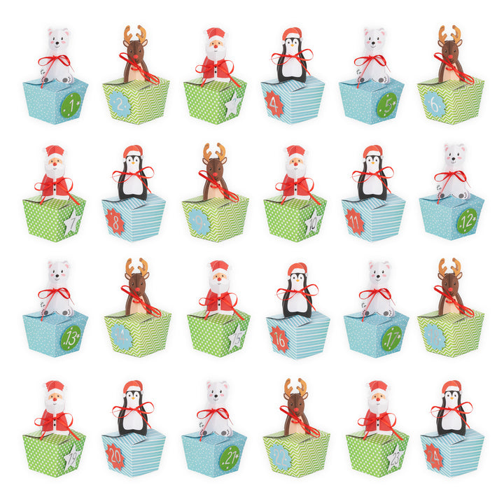 Kalendarz adwentowy Św. Mikołaj i spółka DIY 24szt.
