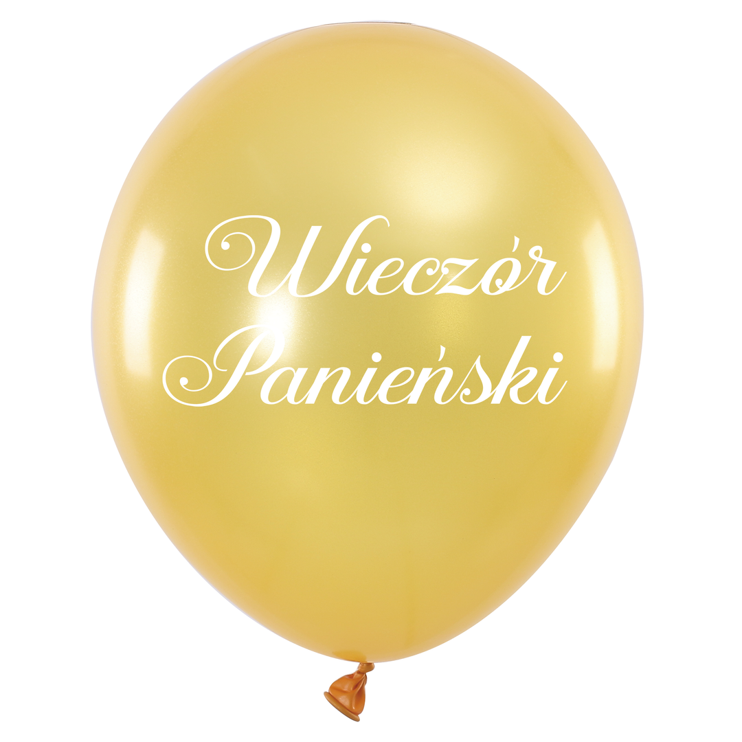 Balony Wieczór Panieński złote 12cali 100szt.
