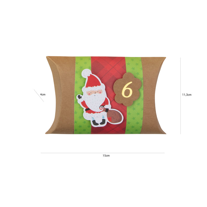Kalendarz adwentowy Poduszki świąteczne DIY 24szt.