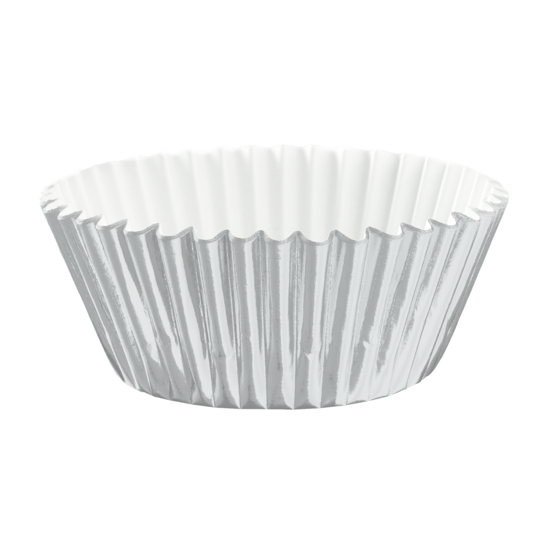Papilotki do muffinek srebrne 100szt.
