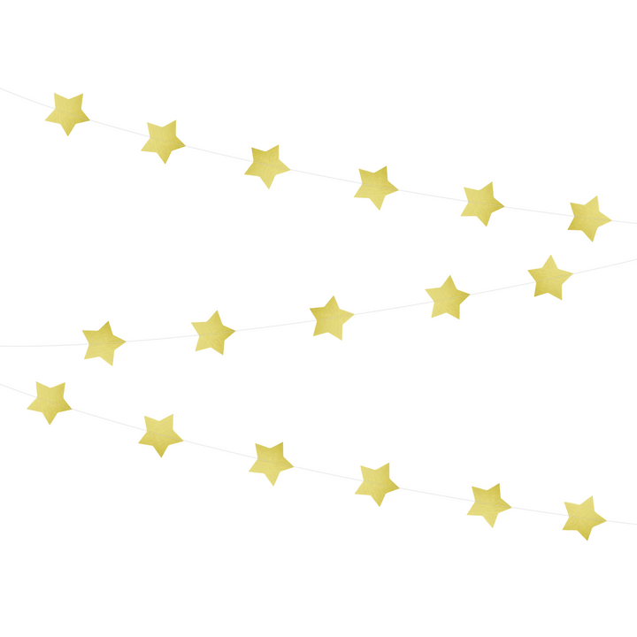 Girlanda gwiazdki 250 cm złota
