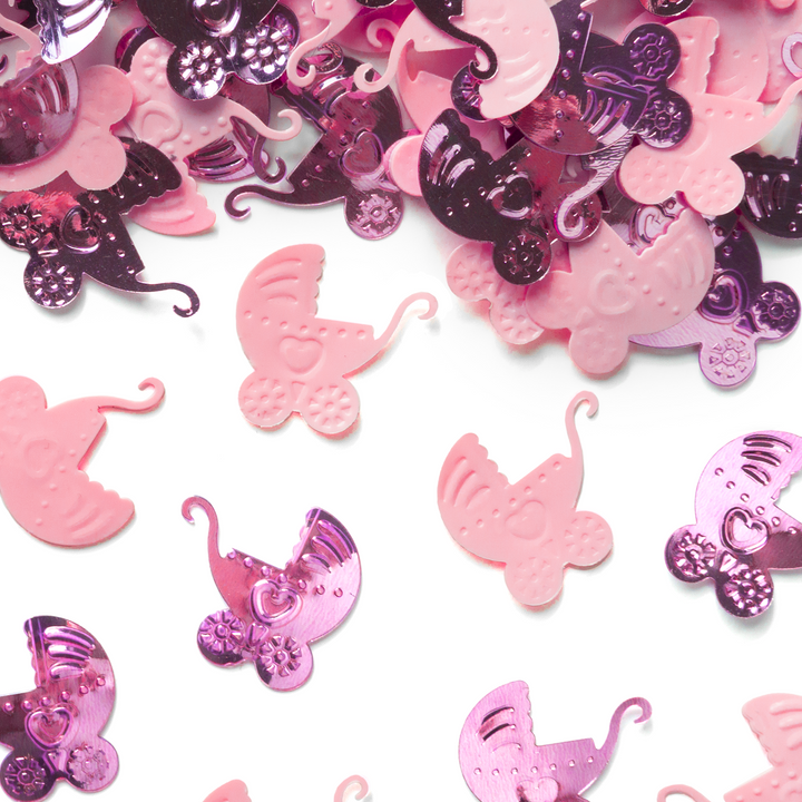 Konfetti 15 g - różowe wózki