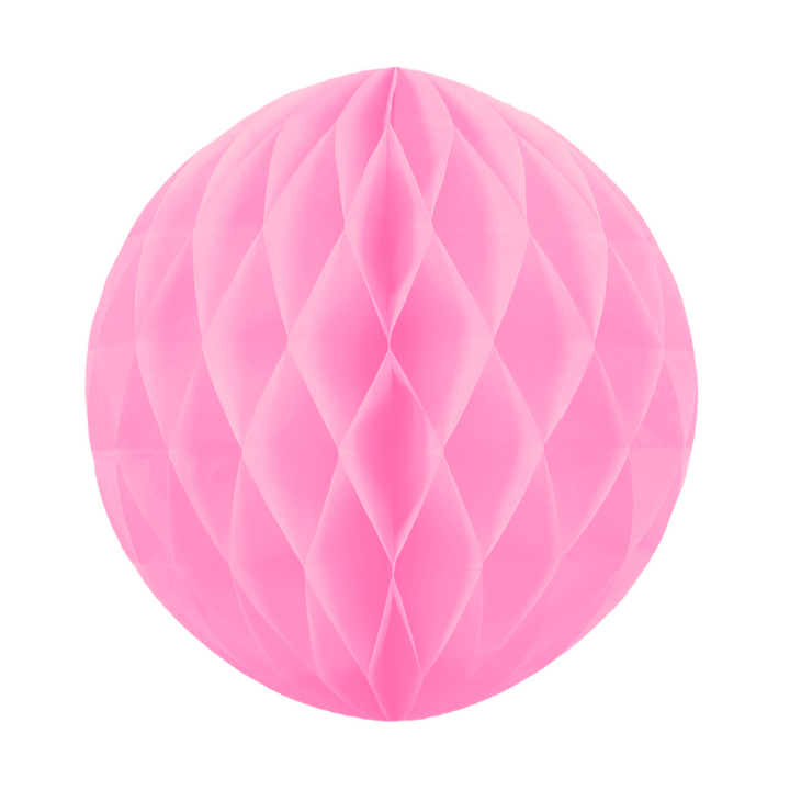 Honeycomb bibułowy, różowy, 10 cm