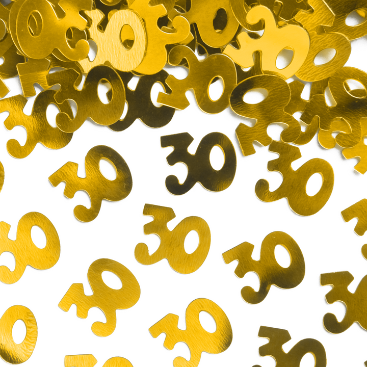 Konfetti 15 g - złote cyfry 30