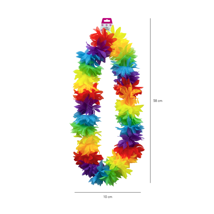 Naszyjnik hawajski kolorowy 100cm