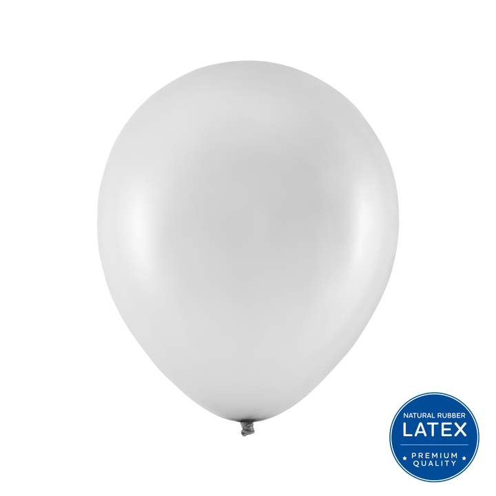 Balon Premium metaliczny srebrny 12cali 100szt