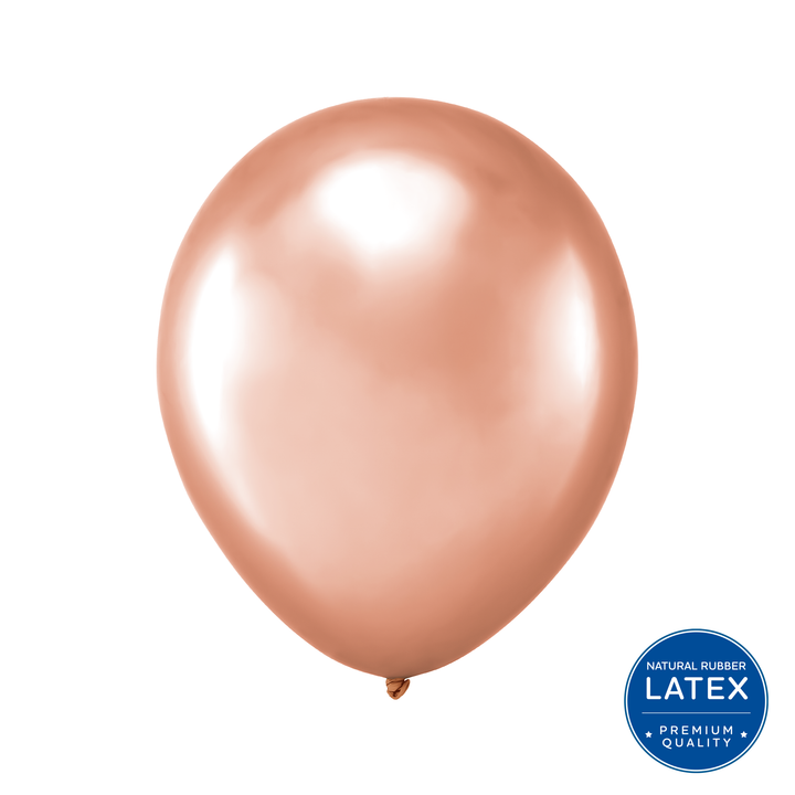 Palloncino biodegradabile color oro rosa cromato da 12 pollici, 100 pezzi