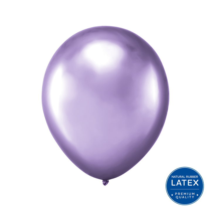 Biologisch abbaubarer Luftballon, chrom-violett, 12 Zoll, 100 Stück