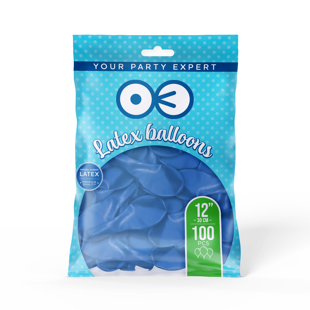 Palloncino biodegradabile blu da 12 pollici, 100 pezzi