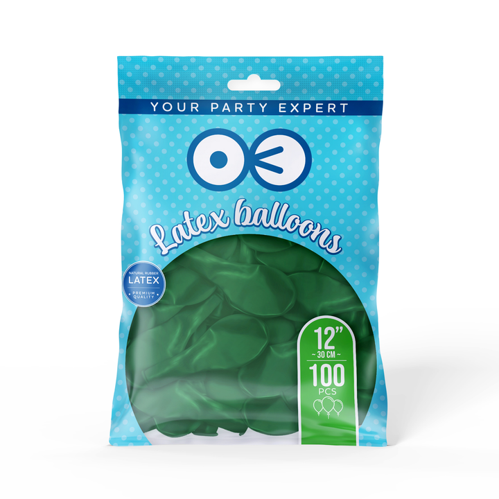 Palloncino biodegradabile verde da 12 pollici, 100 pezzi
