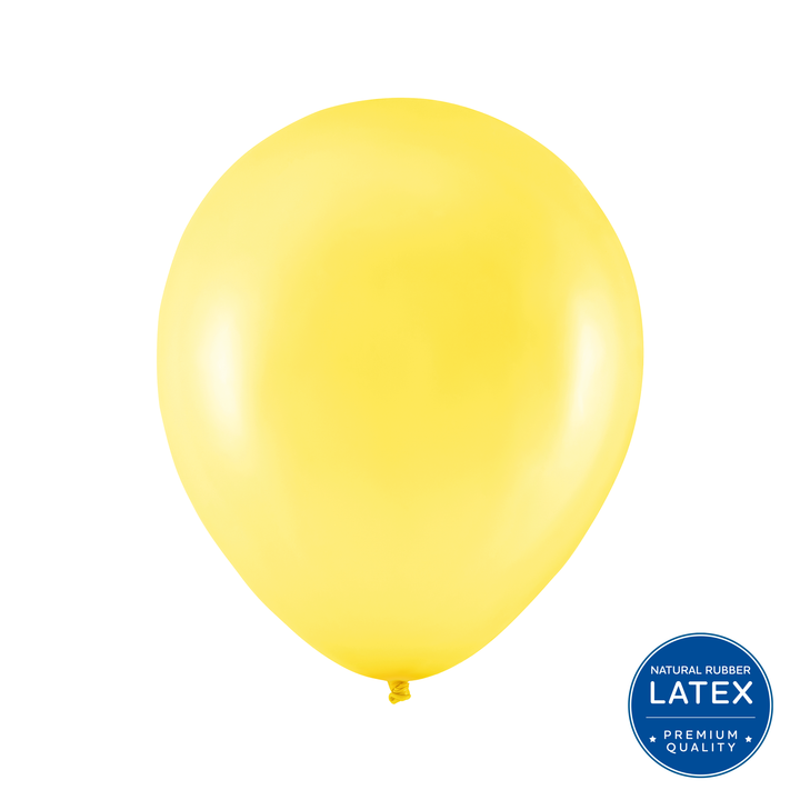 Palloncino biodegradabile metallizzato giallo da 12 pollici, 100 pezzi