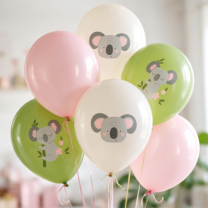 Ballons Koala 12 pouces, lot de 6