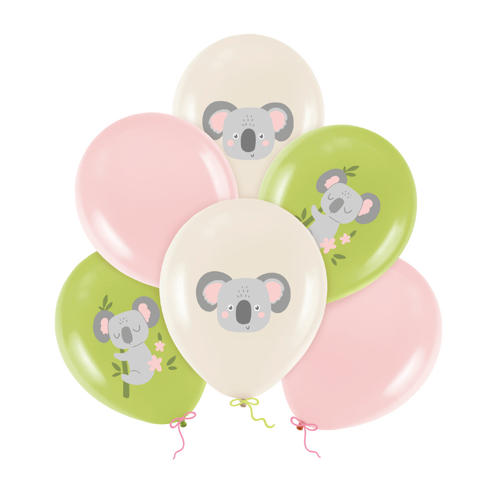 Ballons Koala 12 pouces, lot de 6