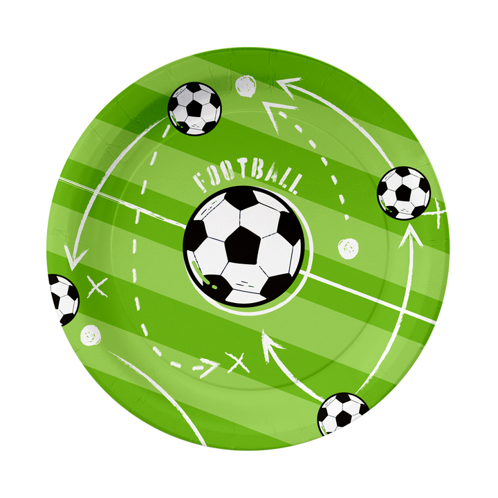 Talerzyk papierowy Football 7cali 6szt.