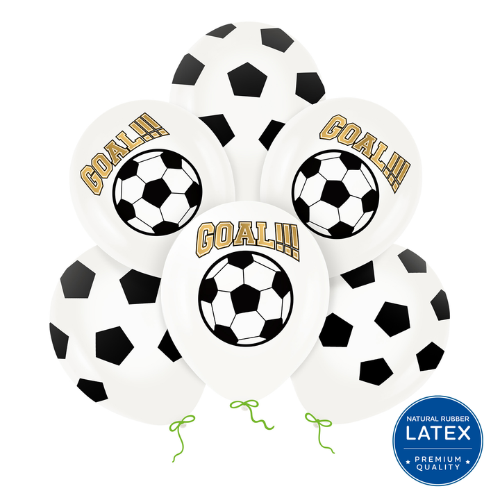 Globos biodegradables «Football», 12 pulgadas, 6 unidades.