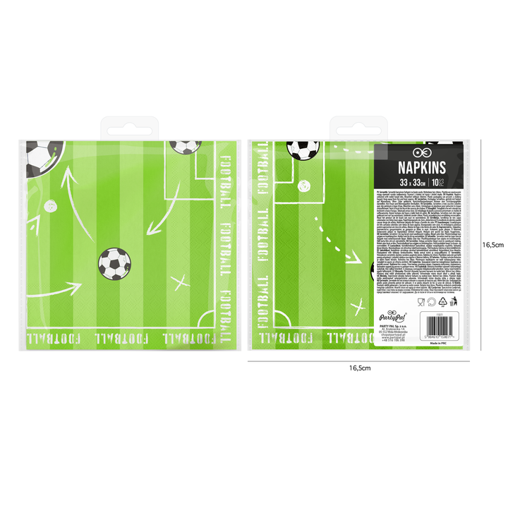 Servietten „Football“, 10 Stück