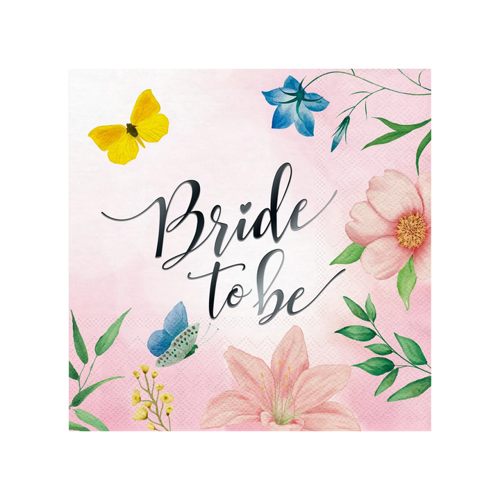 Serwetki Bride to be Kwiaty 10szt.