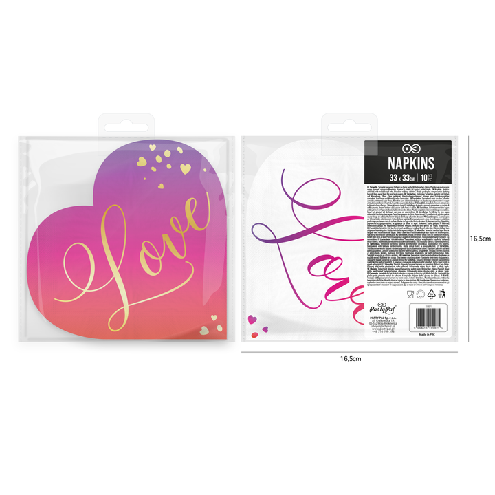 Servietten „Love“, 10 Stück