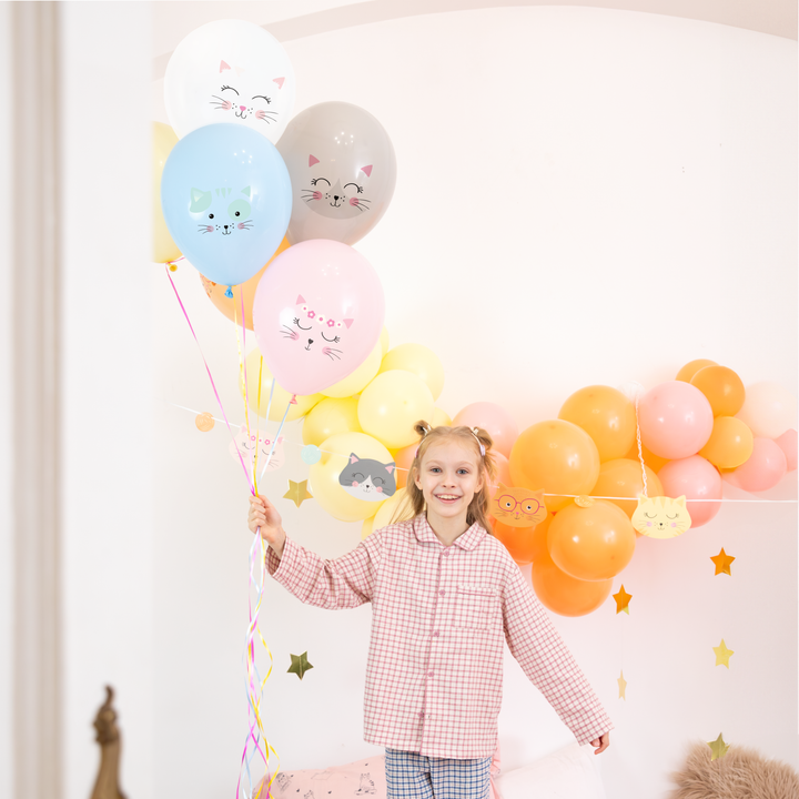 Balony Kotki 12cali 6szt. zestaw
