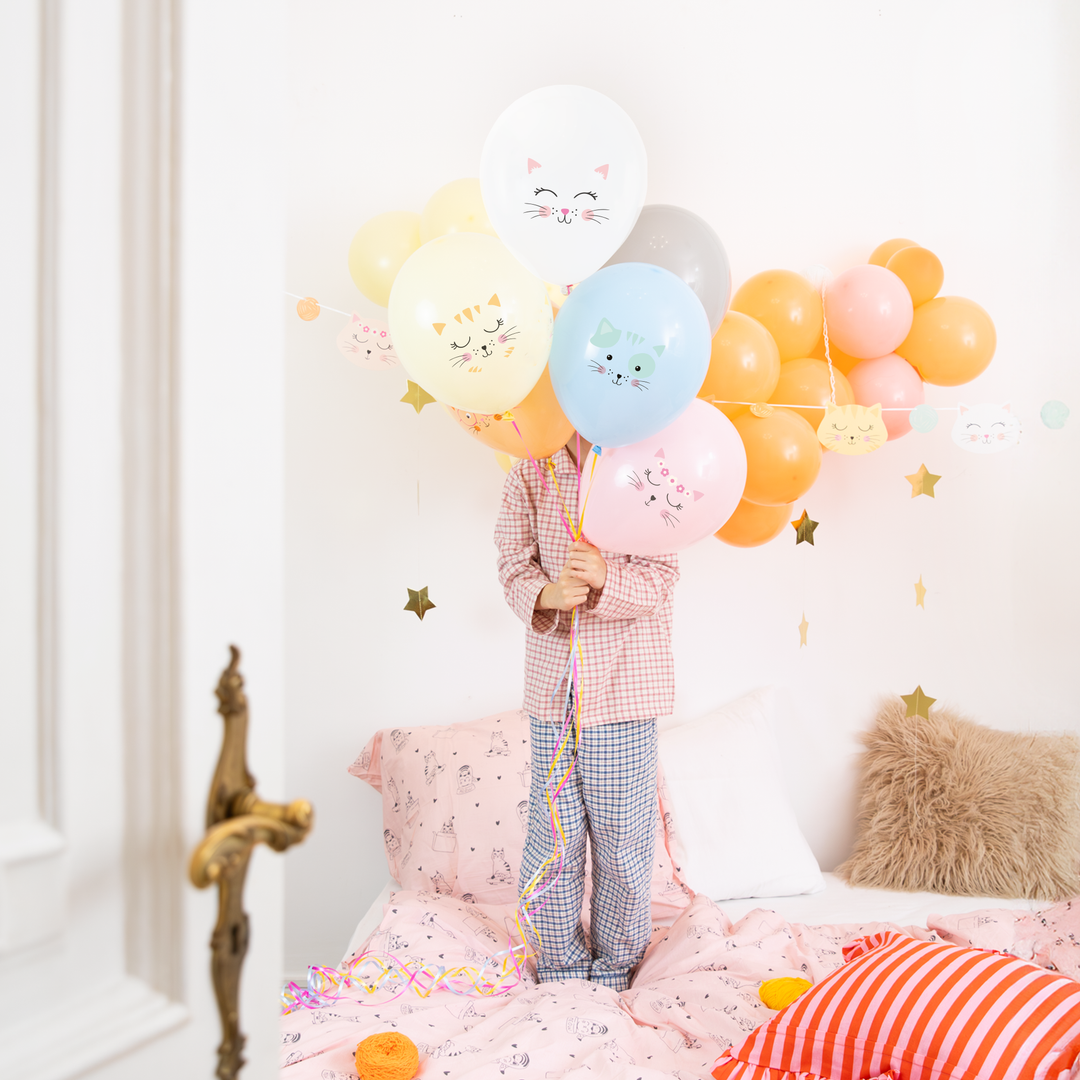 Balony Kotki 12cali 6szt. zestaw