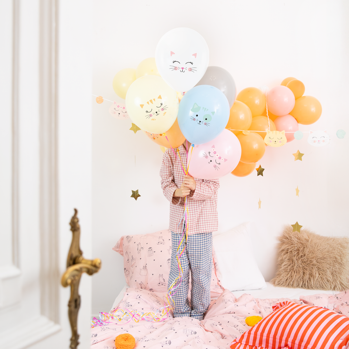 Balony Kotki 12cali 6szt. zestaw