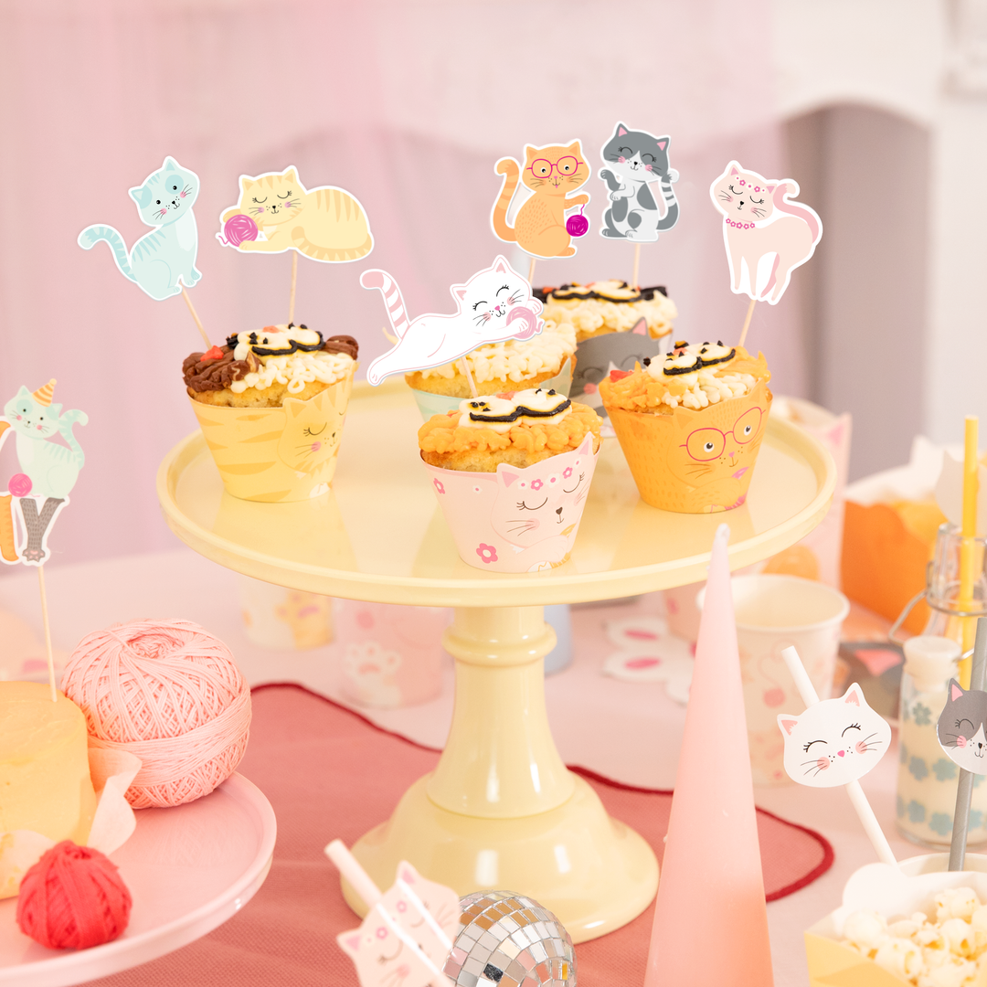 Papilotki do muffinek Kotki 6szt. zestaw