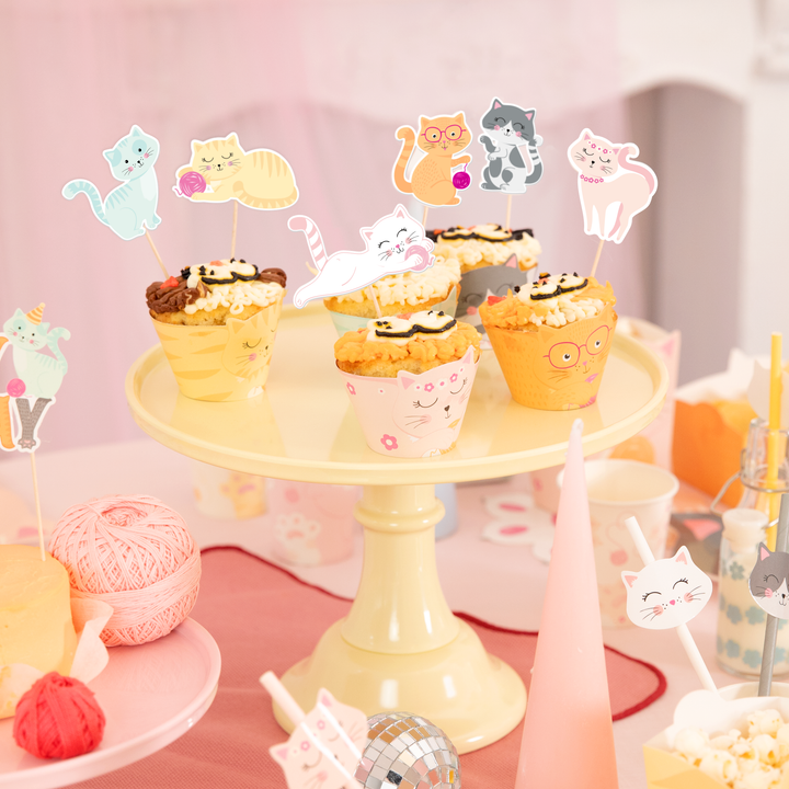 Papilotki do muffinek Kotki 6szt. zestaw