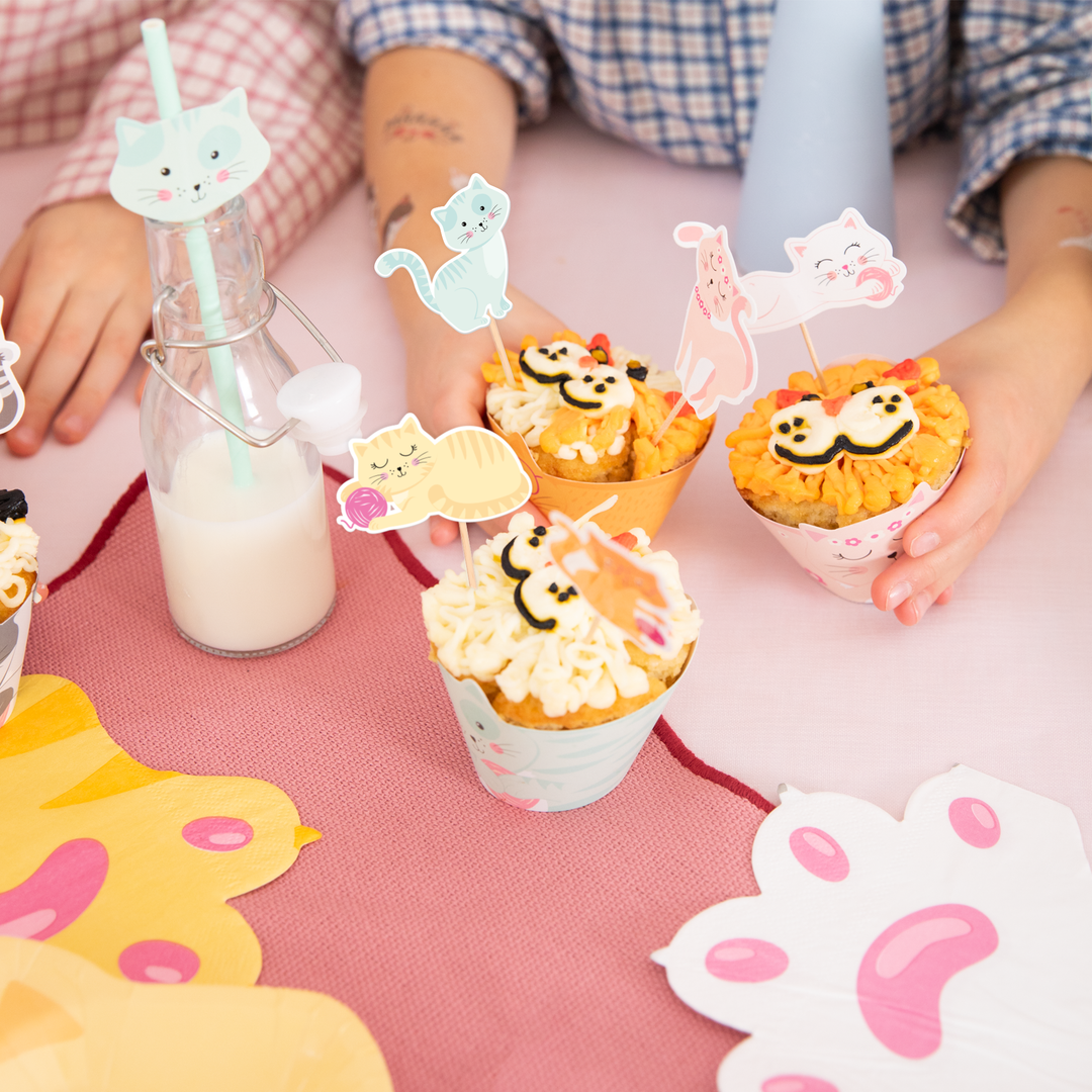 Papilotki do muffinek Kotki 6szt. zestaw