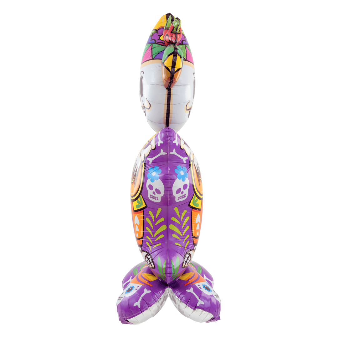 Balon foliowy stojący Szkielet meksykańskie Halloween 155cm