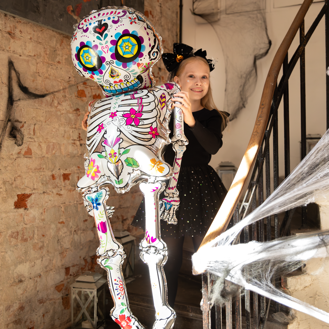 Balon foliowy Szkielet Meksykańskie Halloween 158cm