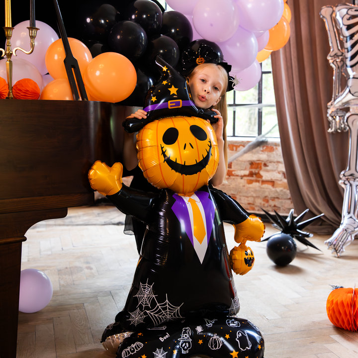 Balon foliowy stojący Pan Dynia Halloween 155cm