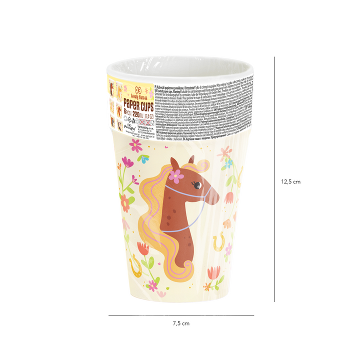 Kubek Koniki 220 ml 6 szt. zestaw