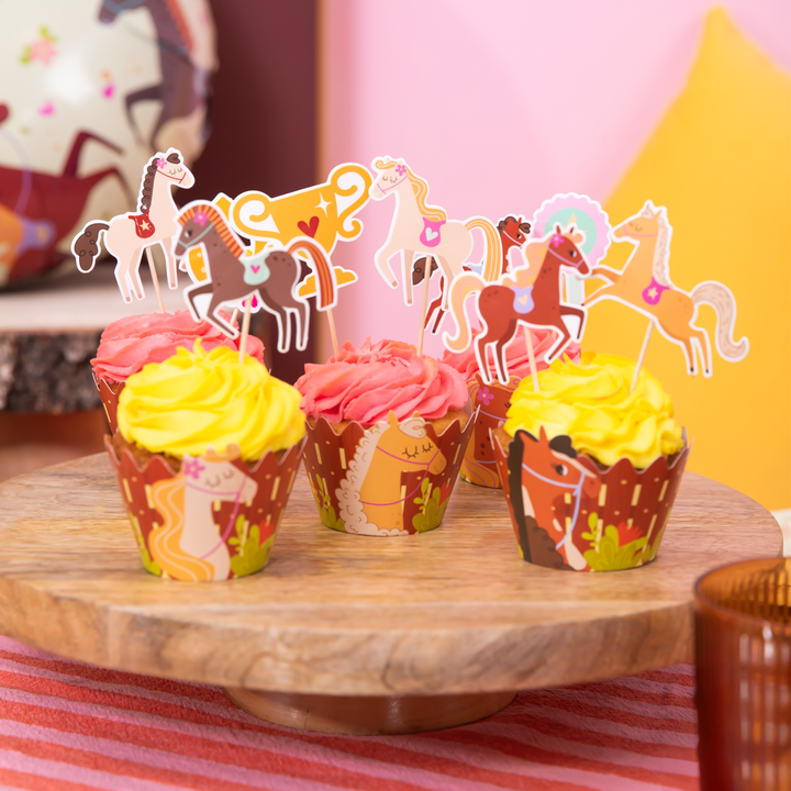Papilotki do muffinek Koniki 6 szt. zestaw
