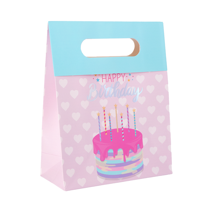 Torebki na prezenty Happy Birthday małe 12szt. mix