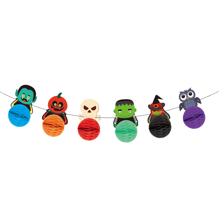 Girlanda Halloween Honeycomb Monsters 300cm