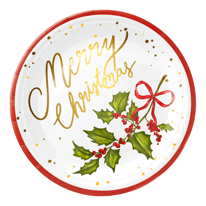 Christmas paper plate Twig 9 inches 10 pcs.