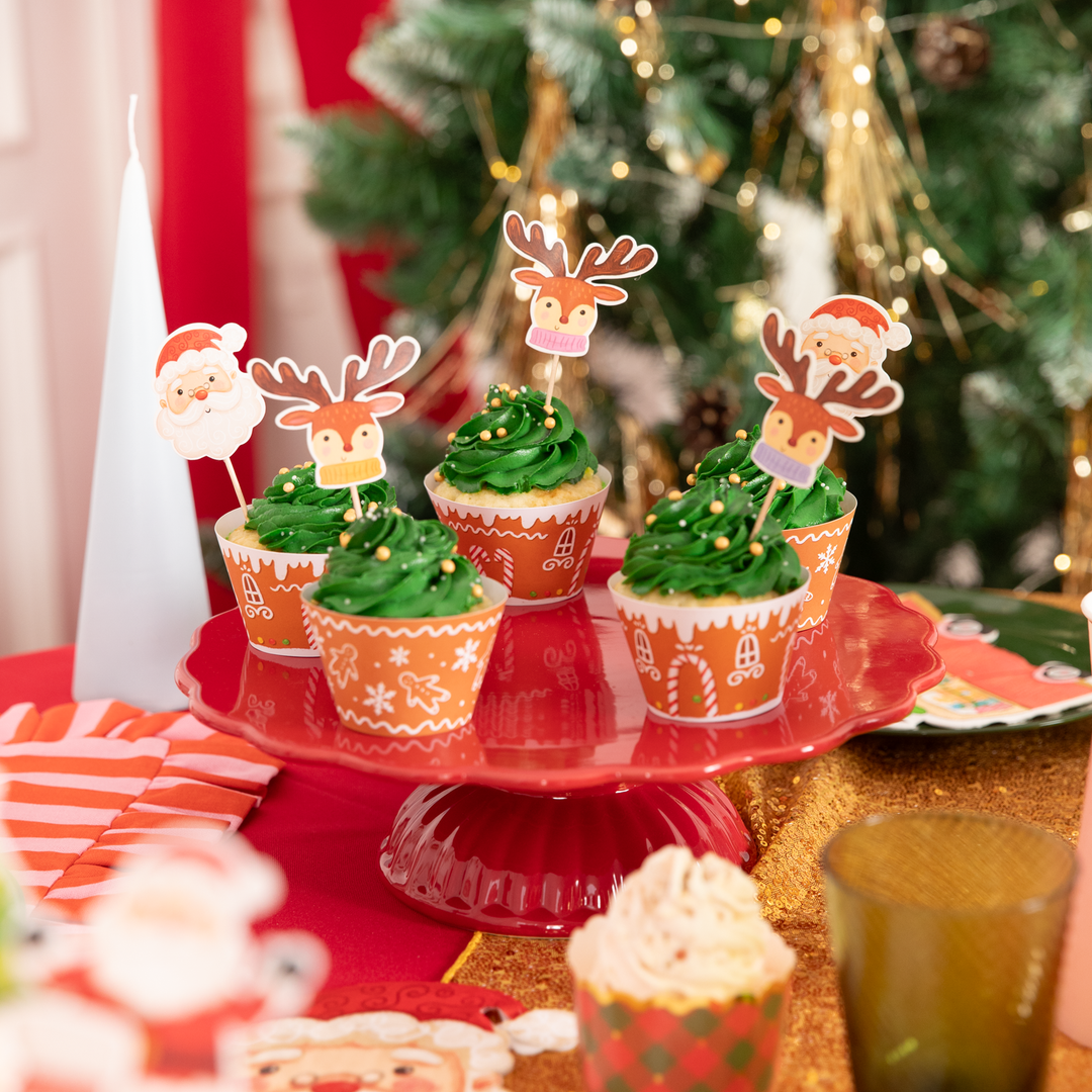 Papilotki do muffinek  Boże Narodzenie Piernik 12szt. zestaw