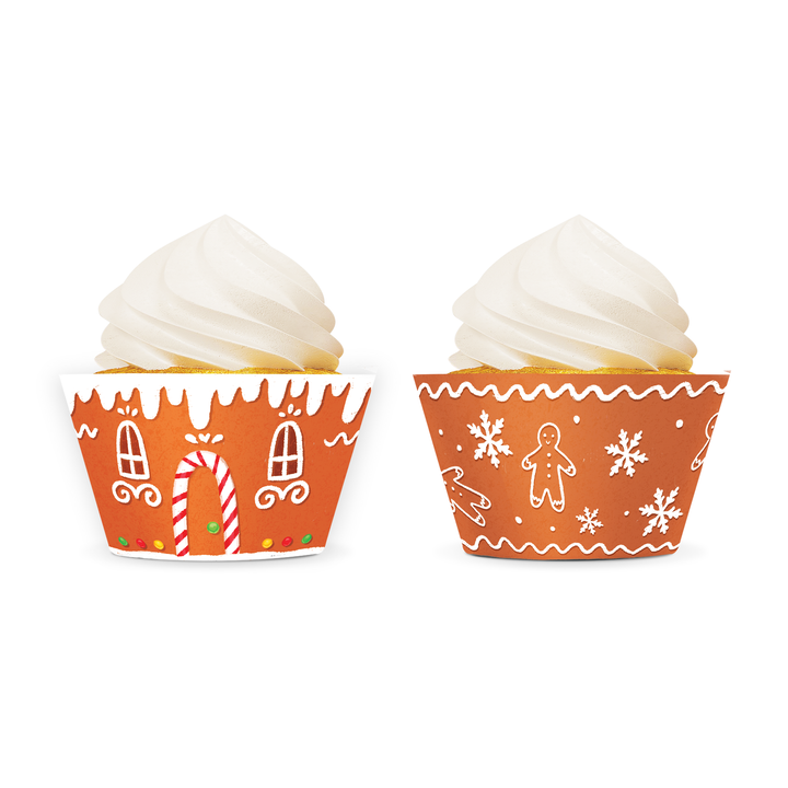 Papilotki do muffinek  Boże Narodzenie Piernik 12szt. zestaw